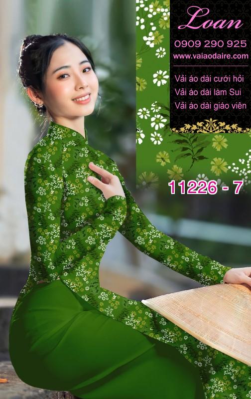 Vải áo dài hoa nhí