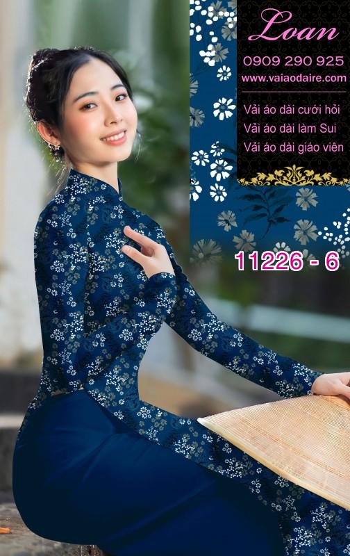 Vải áo dài hoa nhí