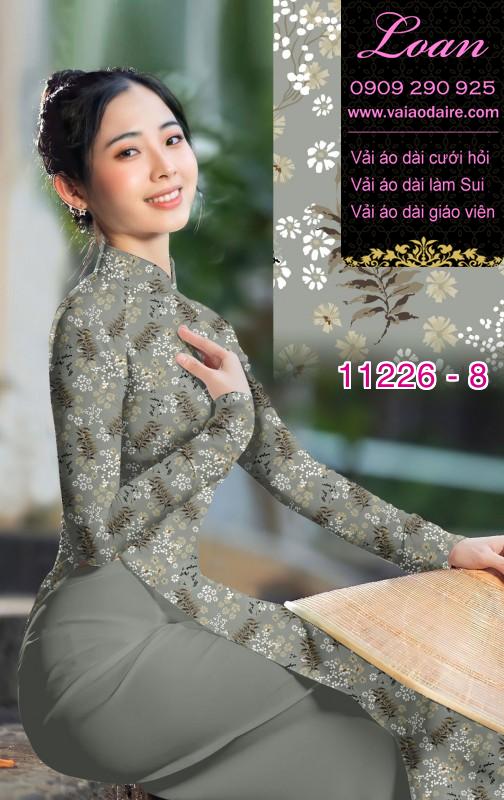 Vải áo dài hoa nhí