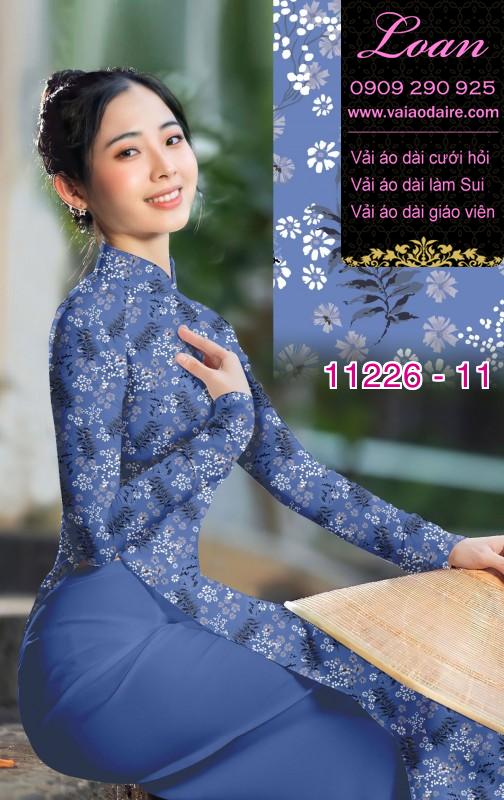 Vải áo dài hoa nhí