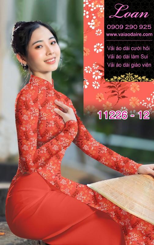 Vải áo dài hoa nhí