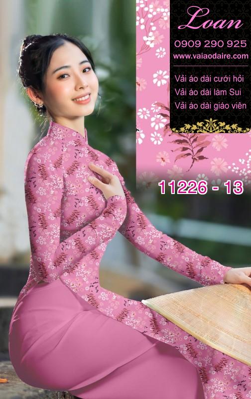 Vải áo dài hoa nhí