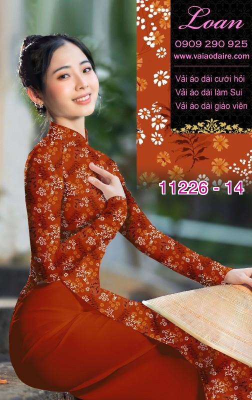 Vải áo dài hoa nhí
