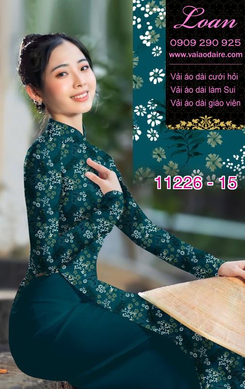 Vải áo dài hoa nhí