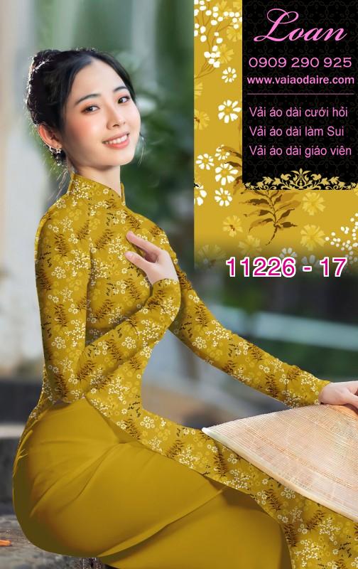 Vải áo dài hoa nhí