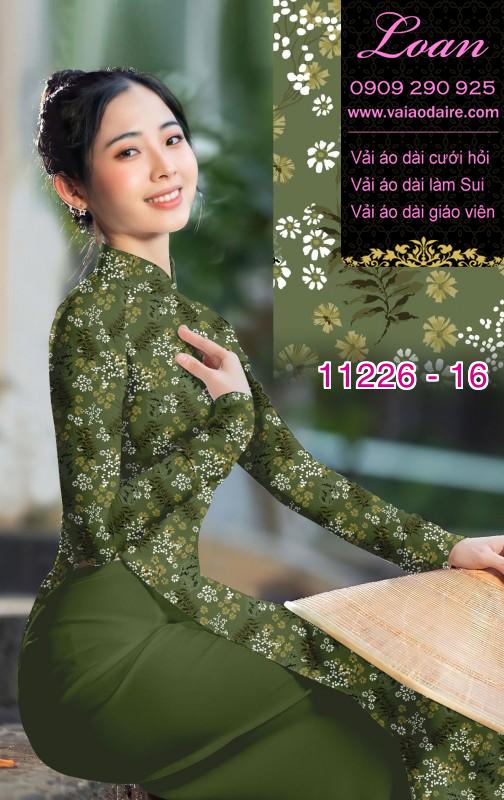 Vải áo dài hoa nhí