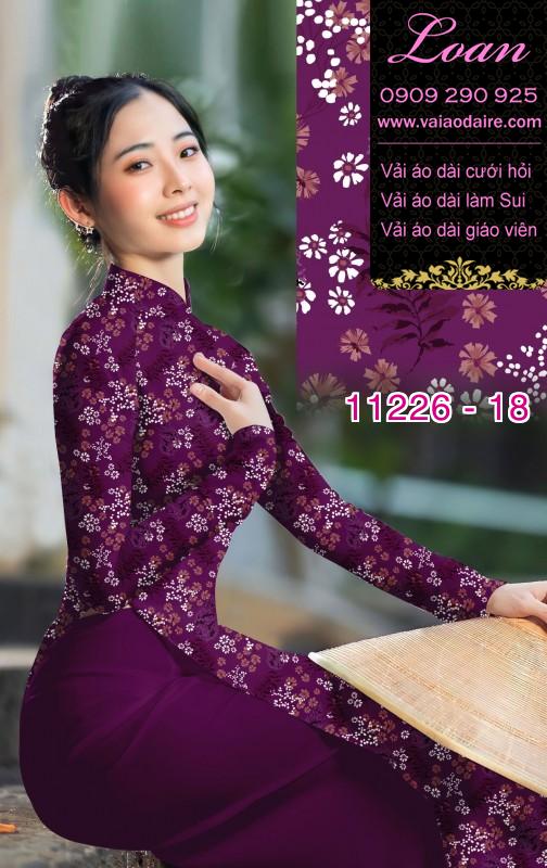 Vải áo dài hoa nhí