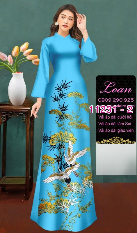 Vải áo dài phong cảnh