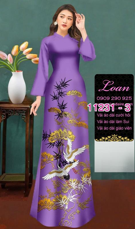 Vải áo dài phong cảnh