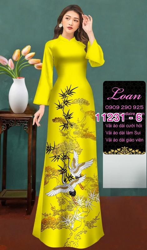 Vải áo dài phong cảnh