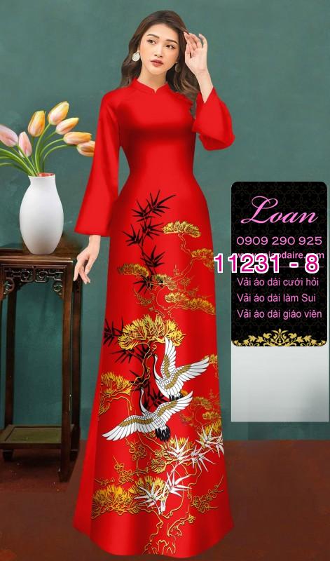 Vải áo dài phong cảnh