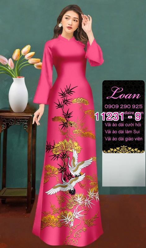 Vải áo dài phong cảnh