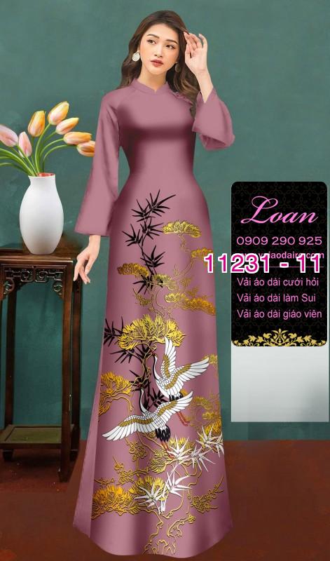 Vải áo dài phong cảnh