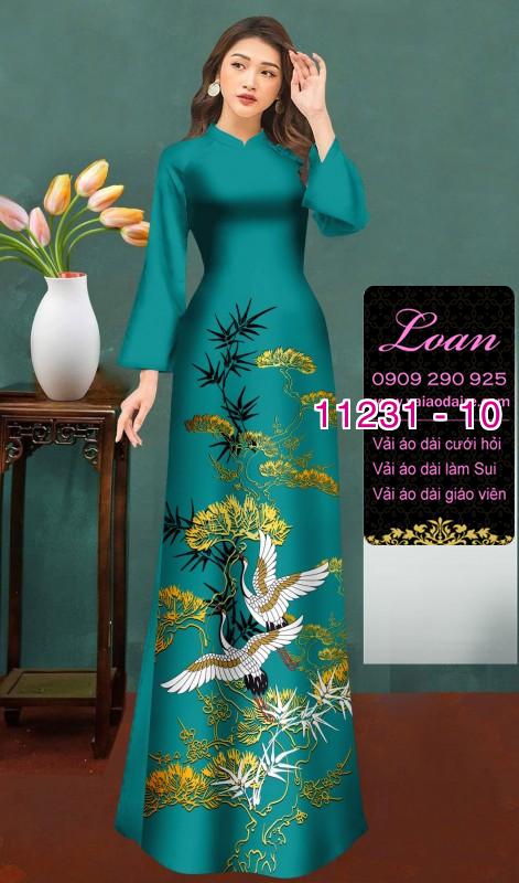 Vải áo dài phong cảnh