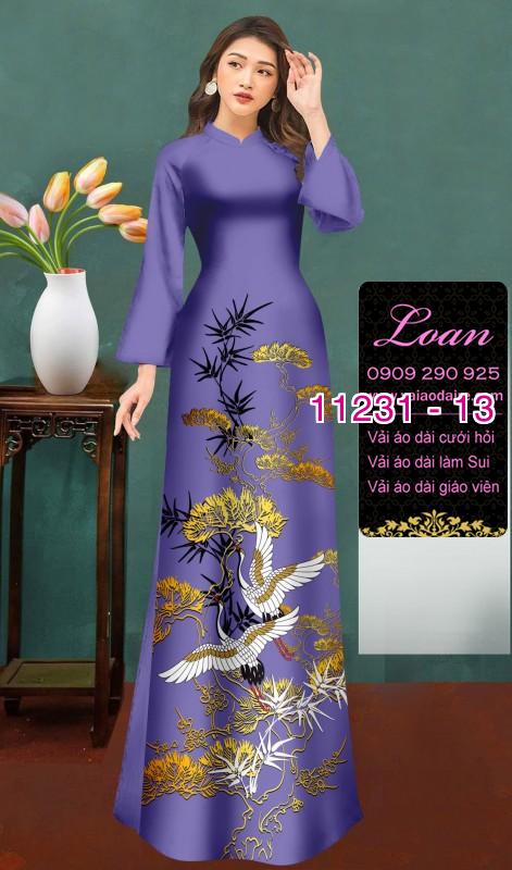 Vải áo dài phong cảnh