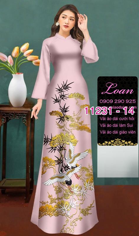 Vải áo dài phong cảnh