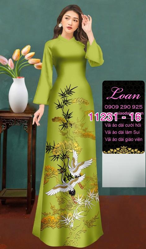 Vải áo dài phong cảnh