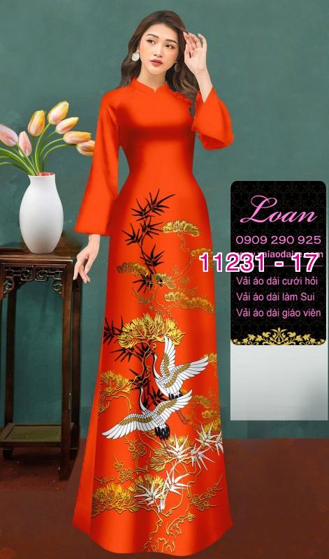 Vải áo dài phong cảnh