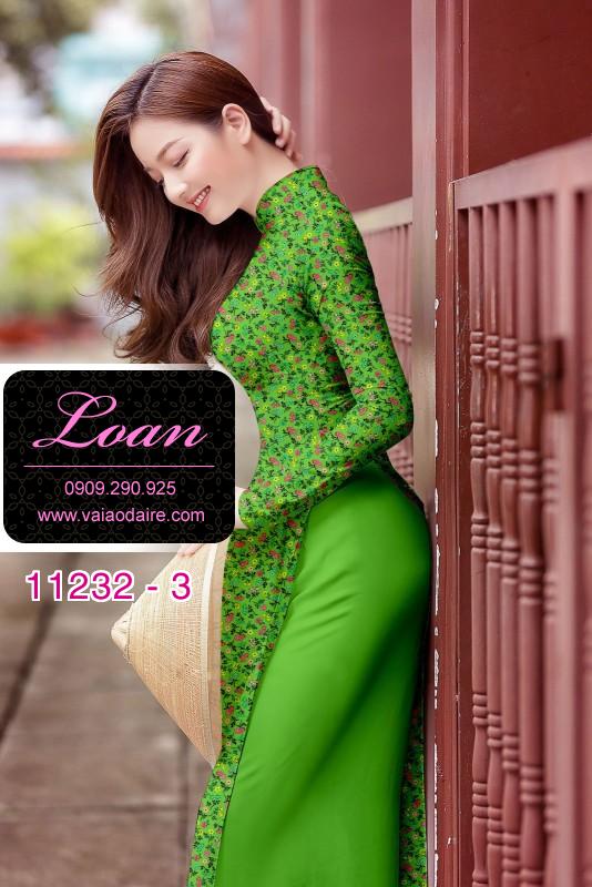 Vải áo dài hoa nhí