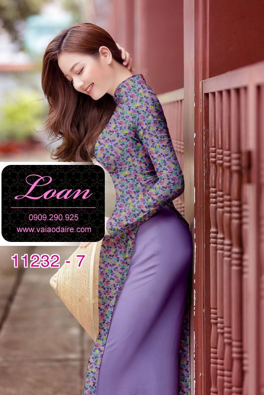 Vải áo dài hoa nhí