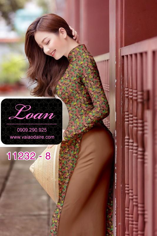 Vải áo dài hoa nhí