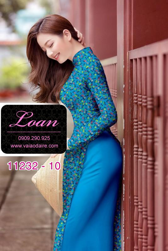 Vải áo dài hoa nhí