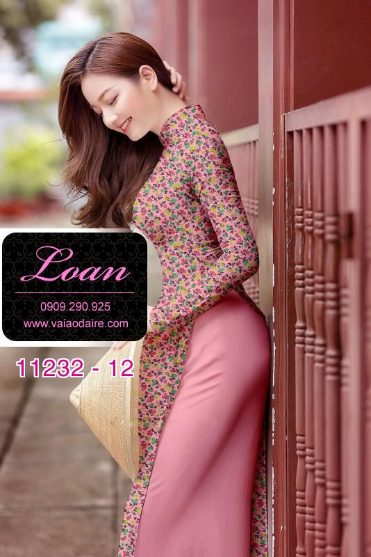 Vải áo dài hoa nhí