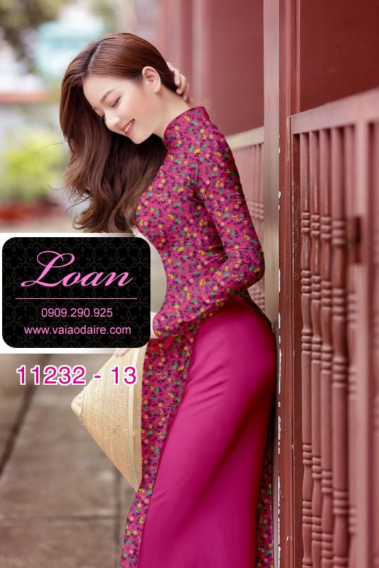 Vải áo dài hoa nhí
