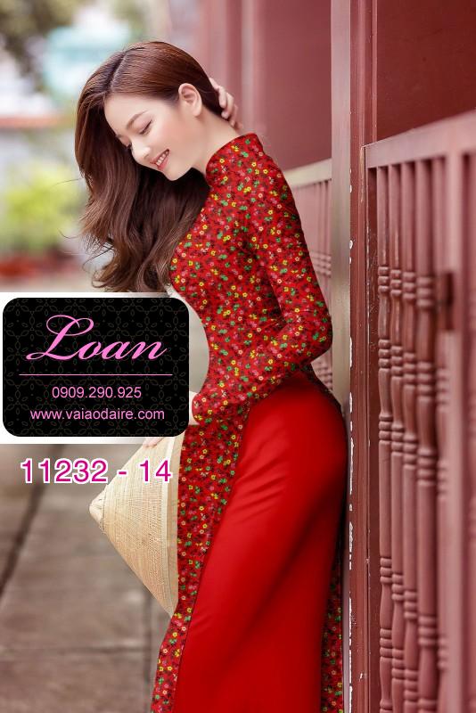 Vải áo dài hoa nhí