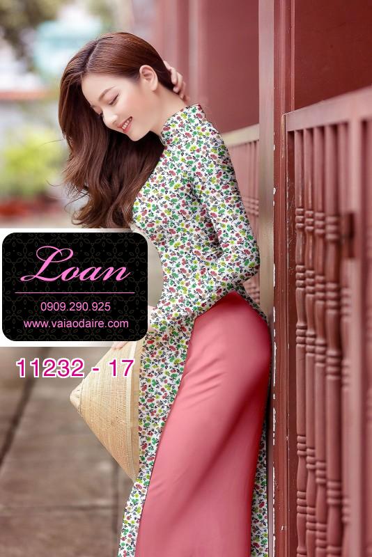 Vải áo dài hoa nhí
