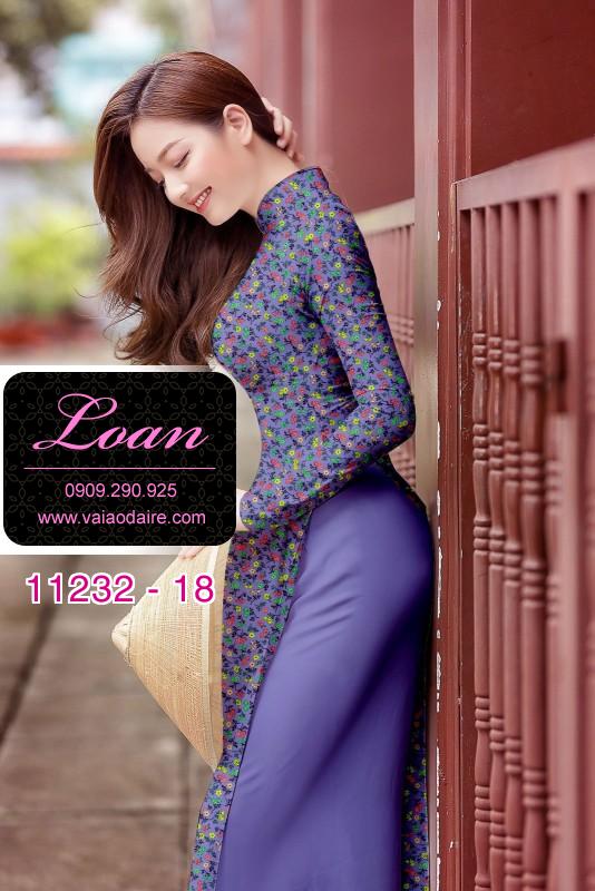 Vải áo dài hoa nhí