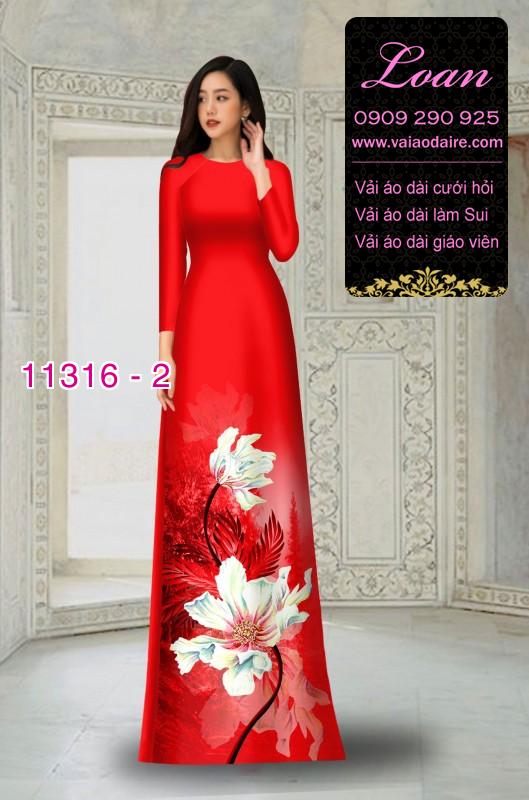 Vải áo dài hoa 3D