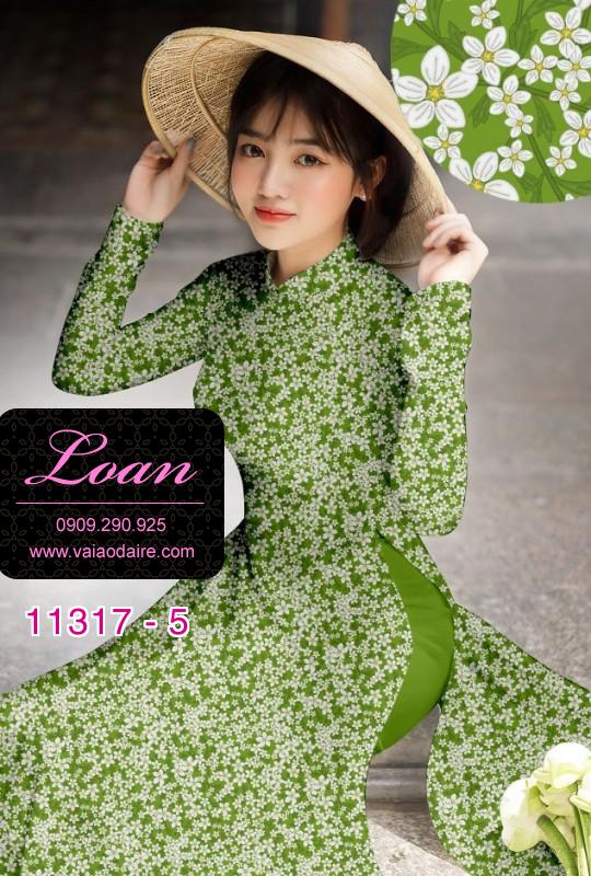 Vải áo dài hoa nhí