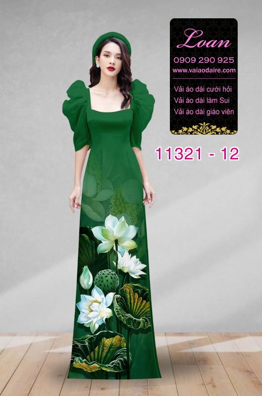 Vải áo dài hoa sen Vải áo dài hoa sen