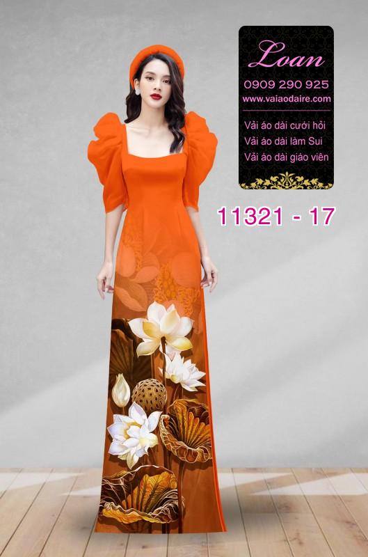 Vải áo dài hoa sen Vải áo dài hoa sen