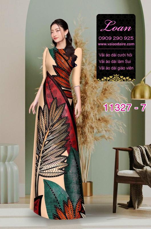 Vải áo dài hoa nguyên áo