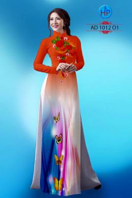 Vải áo dài màu sắc pha trộn-DT 1136