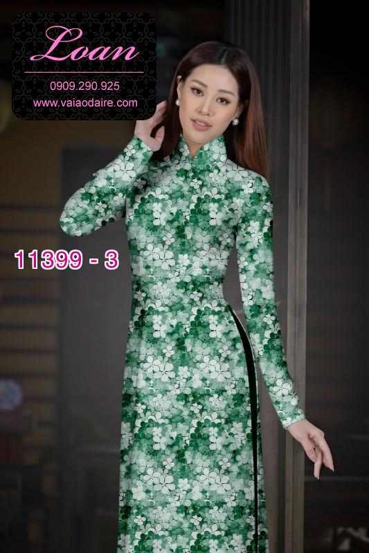 Vải áo dài hoa nguyên áo