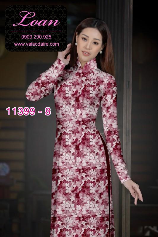 Vải áo dài hoa nguyên áo