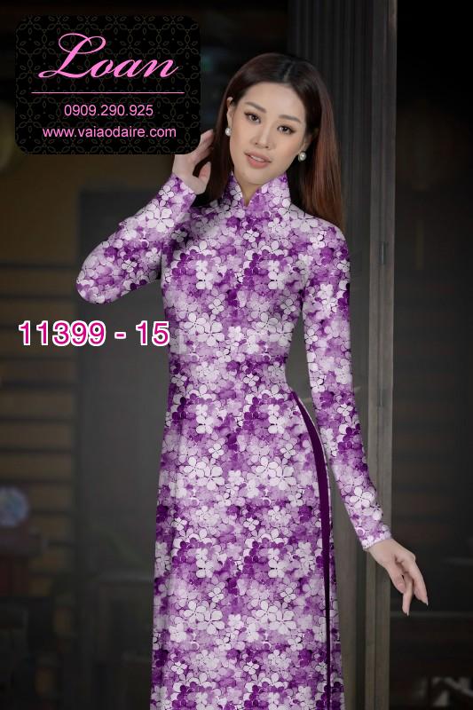 Vải áo dài hoa nguyên áo