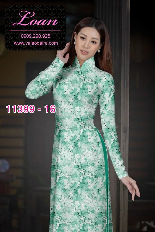 Vải áo dài hoa nguyên áo
