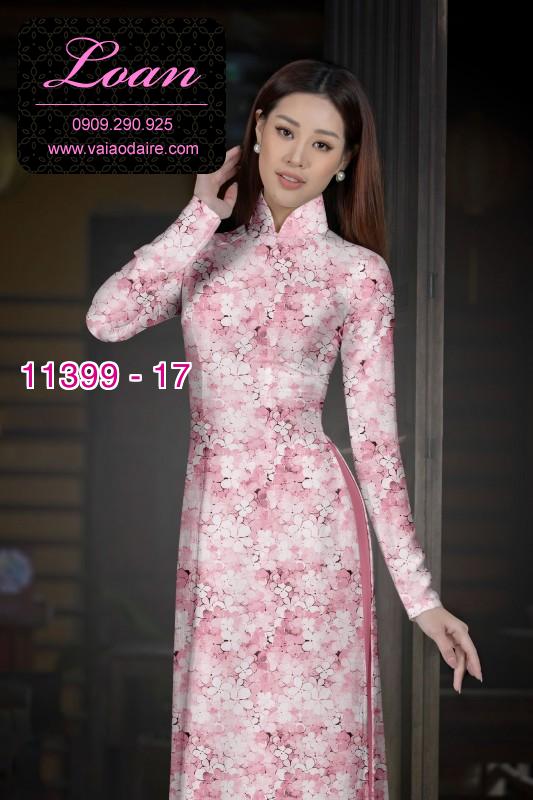 Vải áo dài hoa nguyên áo