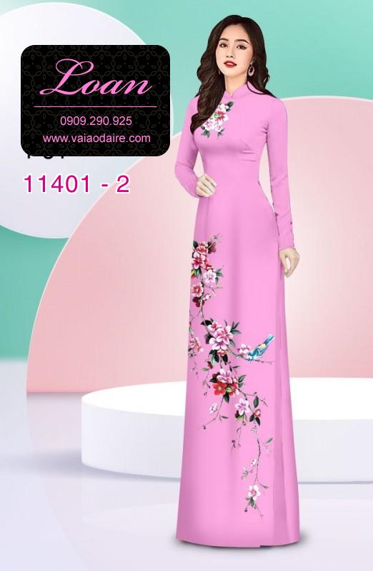 Vải áo dài hoa 3D Vải áo dài hoa 3D
