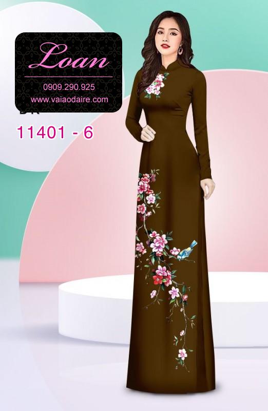Vải áo dài hoa 3D Vải áo dài hoa 3D