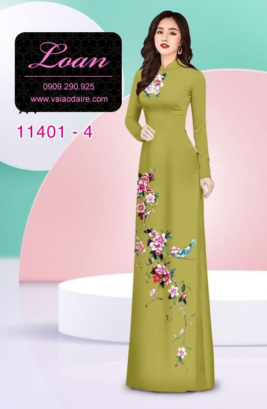 Vải áo dài hoa 3D Vải áo dài hoa 3D