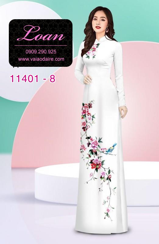 Vải áo dài hoa 3D Vải áo dài hoa 3D