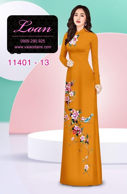 Vải áo dài hoa 3D Vải áo dài hoa 3D