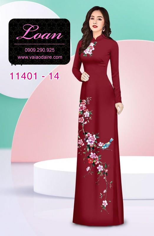 Vải áo dài hoa 3D Vải áo dài hoa 3D