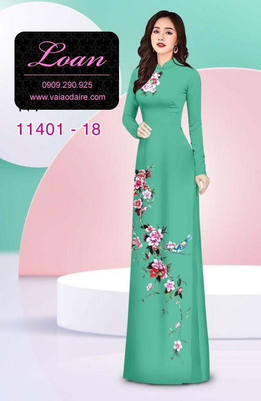 Vải áo dài hoa 3D Vải áo dài hoa 3D