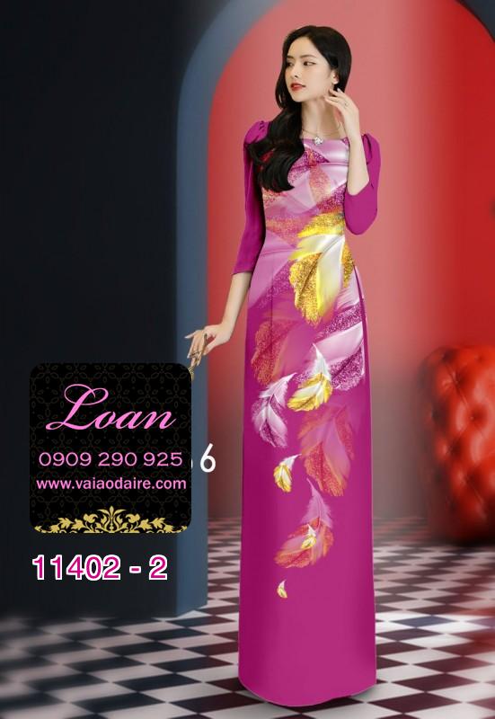 Vải áo dài hoa 3D